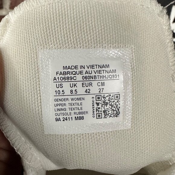 ❤️Converse Chuck Taylor Lift Platform Polka Dots 10.5 Women Shoes White A10689C - Picture 14 of 15